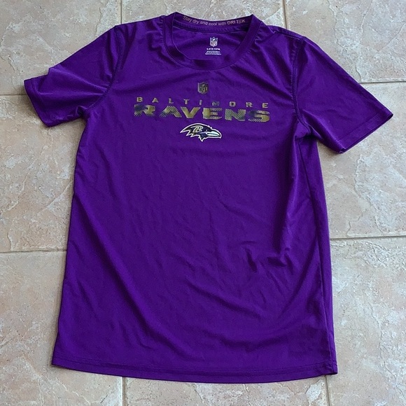 💥 NFL Dri Tek Baltimore Ravens Muscle Shirt sz L 14/16 - Picture 1 of 5